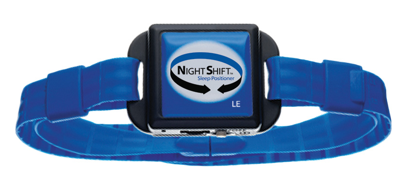 NightShift LE Positioner Therapiesystem mit blauem Halsband von VIVISOL Heimbehandlungsgeräte Wien